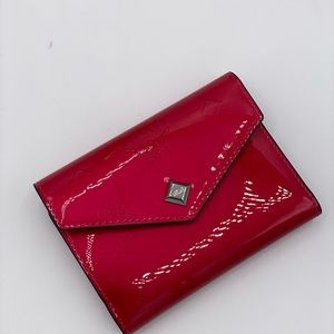 MCM Small Flap Wallet Love Potion Patent Leather